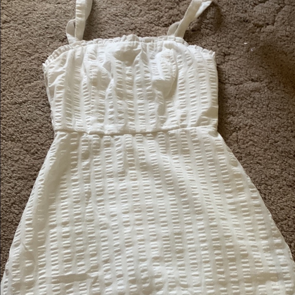 White graduation dress